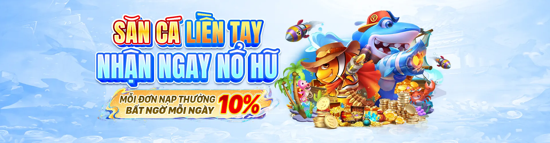 Thế giới bắn cá a8bet đầy màu sắc với nhiều loài cá và kho báu
